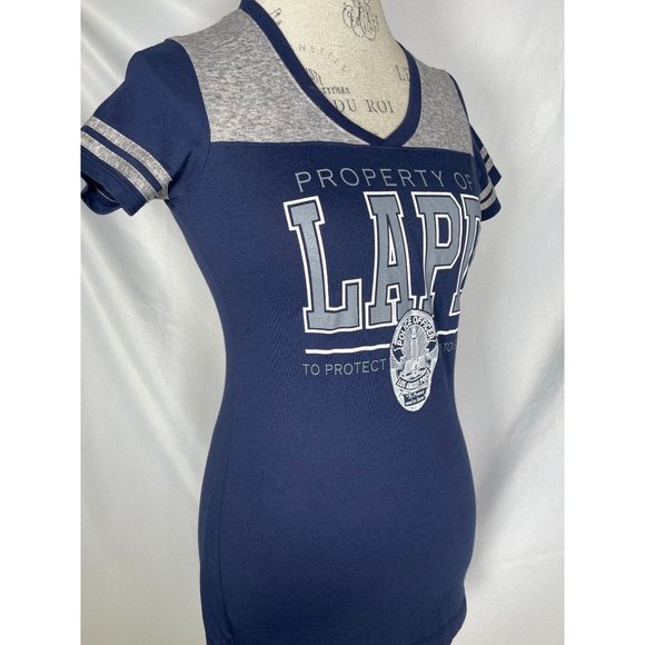 LAPD Los Angeles Police Gear Blue Badge T-Shirt Women's SMALL - Picture 7 of 8